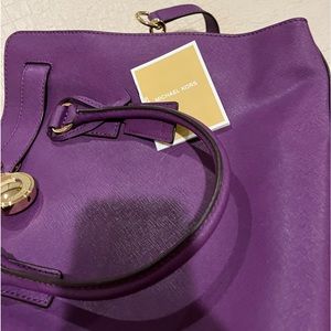 NWT MK Hamilton  bag 7 packets gold chain